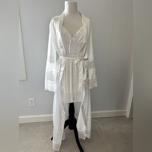 Bridal Lace Robe and Slip NWT